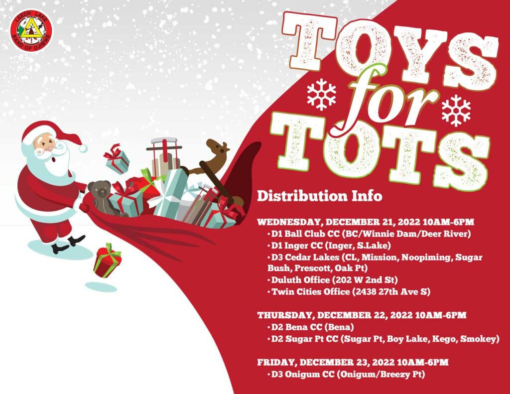 Toys for Tots Distribution Leech Lake News