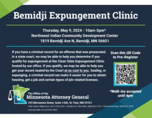 Expungement Clinic: Bemidji - Leech Lake News